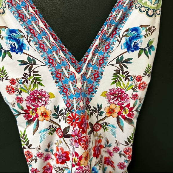 Johnny Was Dreamer One Piece Bathingsuit Womens XXL Floral Summer Swim Wear - Picture 6 of 11